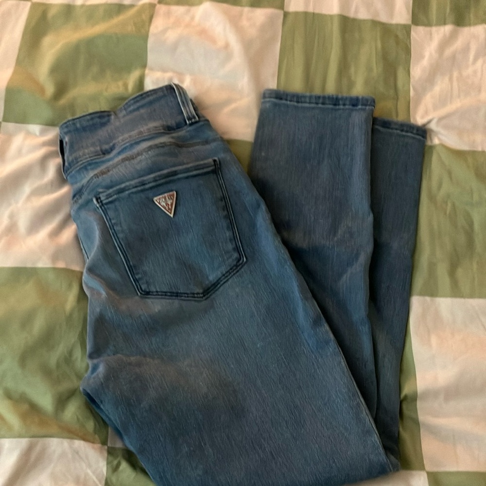 Guess jeans skinny high rise waist 30 light wash